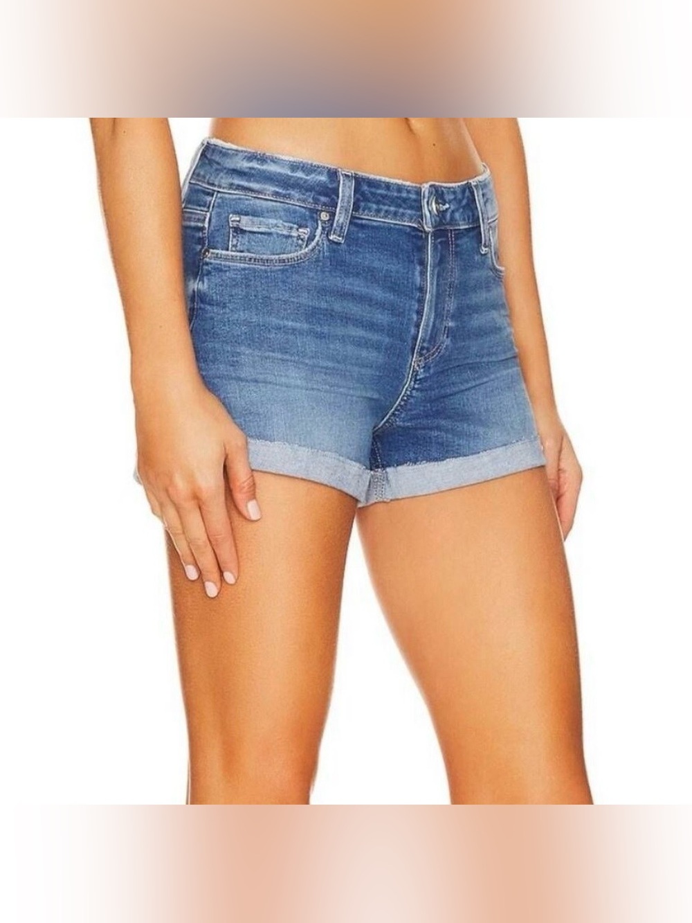 PAIGE Jimmy Jimmy Denim Cutoffs Shorts